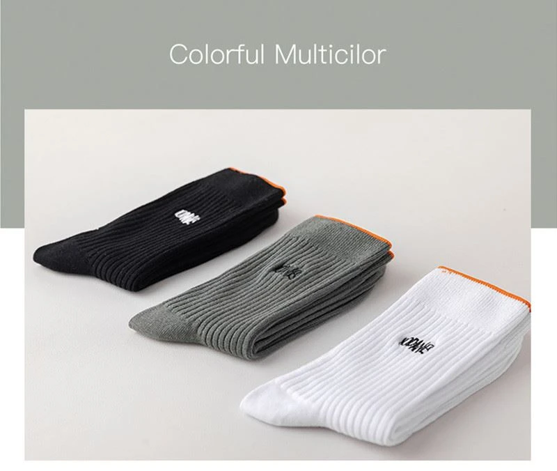 custom socks embroidered men's classic crew socks made in china