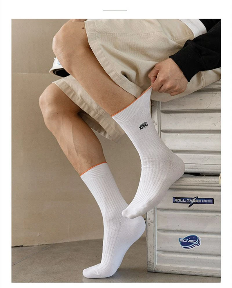 custom socks embroidered men's classic crew socks+pricelist