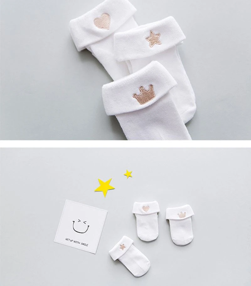 low Tube embroidery socks kids newborn baby +made in China