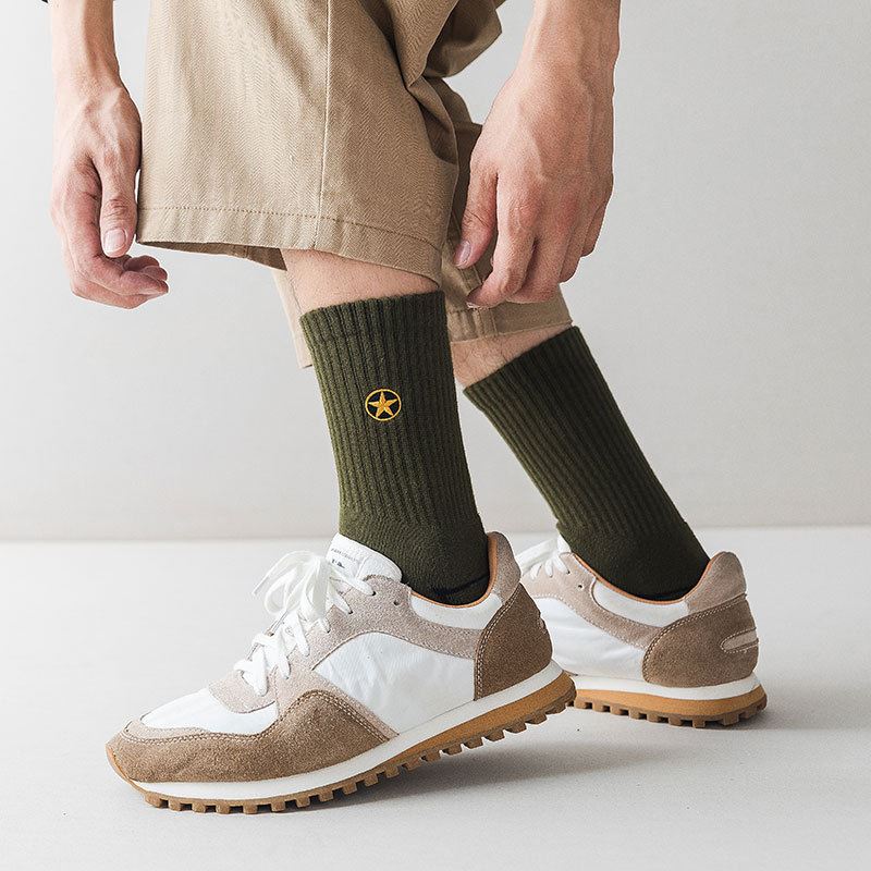 china+mens basketball socks embroidery custom labels