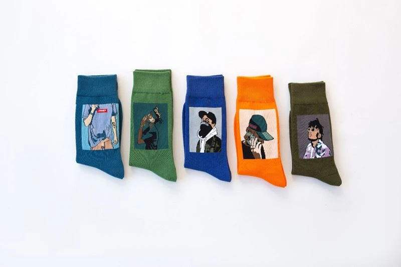 New Printed Socks Custom Logo For Women