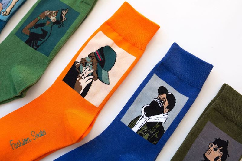 New Printed Socks Custom Logo