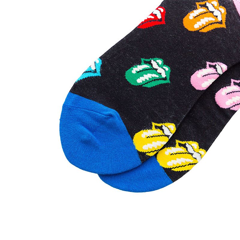 custom logo street jacquard happy socks men colorful+suppliers