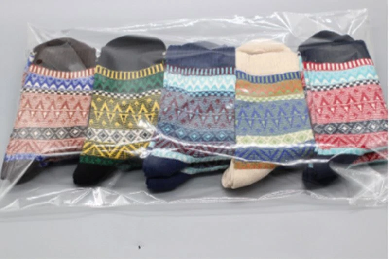 cheap+Custom knit jacquard wool warm cute socks padded socks