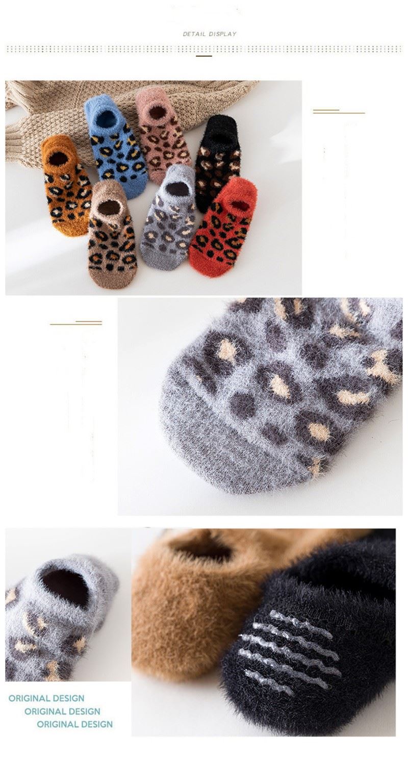 china+Jacquard no show winter socks for women