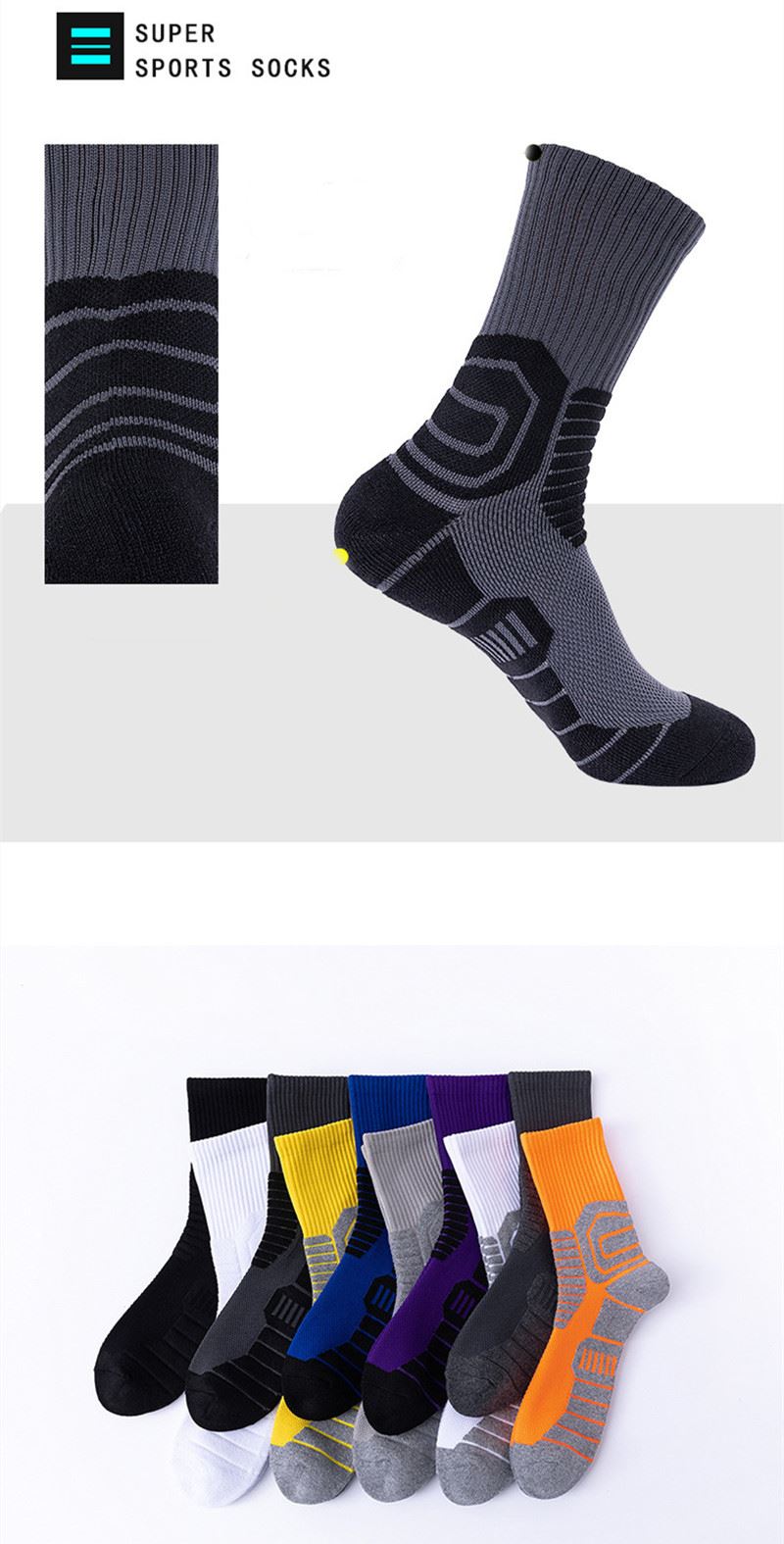 Women athletic basketball socks new arrive (2)
