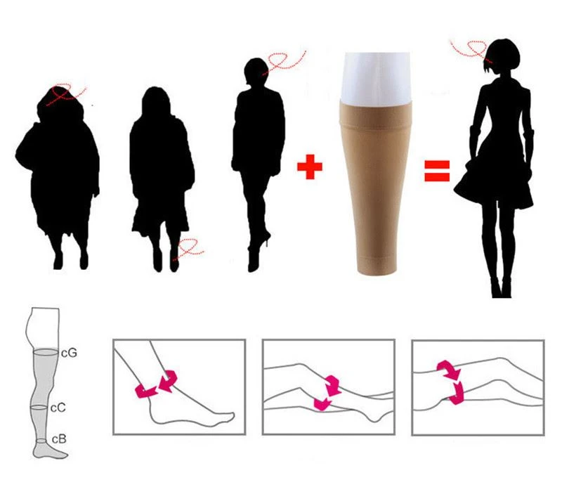 Medical Compression Socks model show