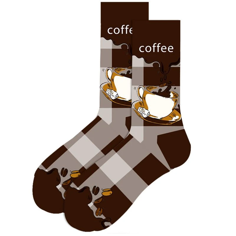 happy funny jacquard women men fashion socks+price