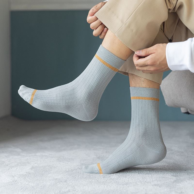 Mens Solid Color Socks