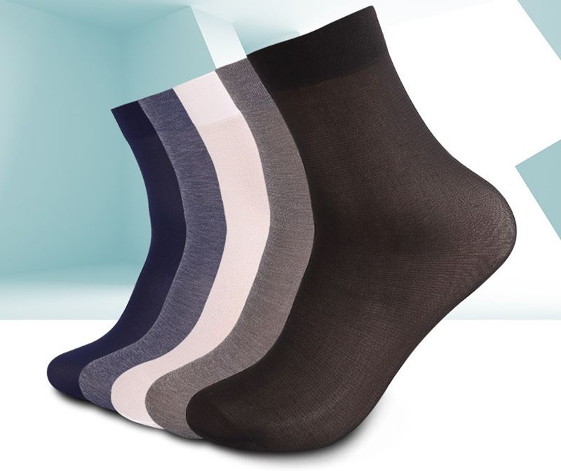 Hot Sale Sheer Socks Men Silk