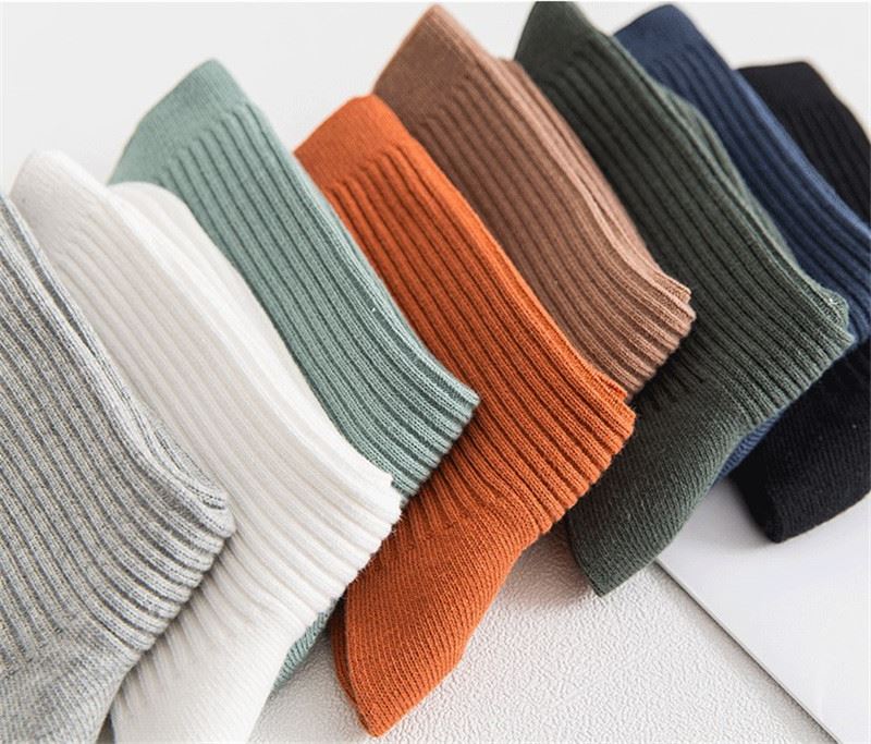 men ribbed business socks quotation(3)