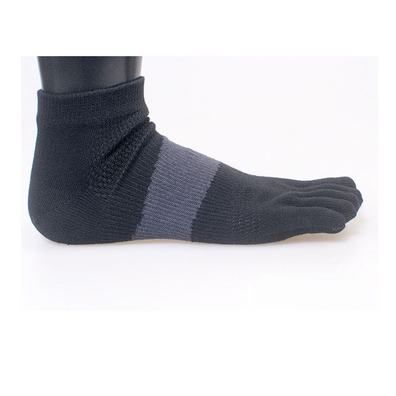 Custom Knitted Multicolor Athletic Five Finger Toe Socks For Running (2)