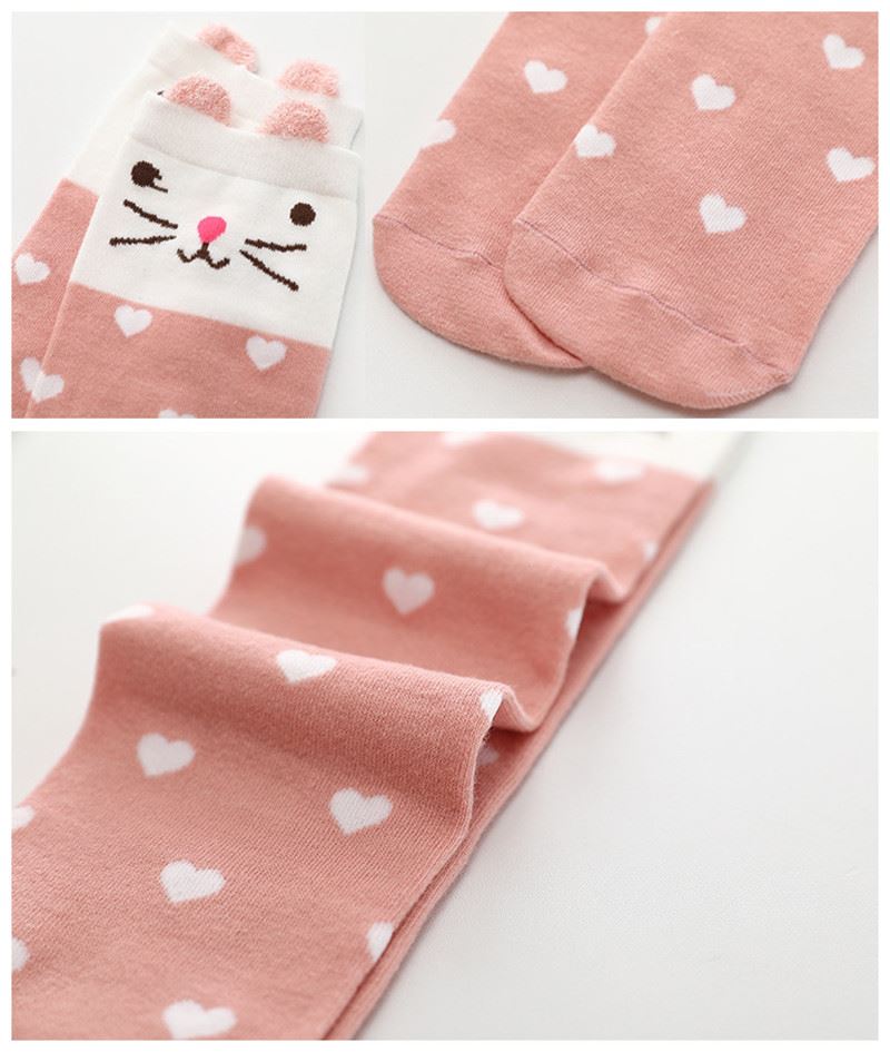 buy+little girls thigh high cartoon socks kid stockings