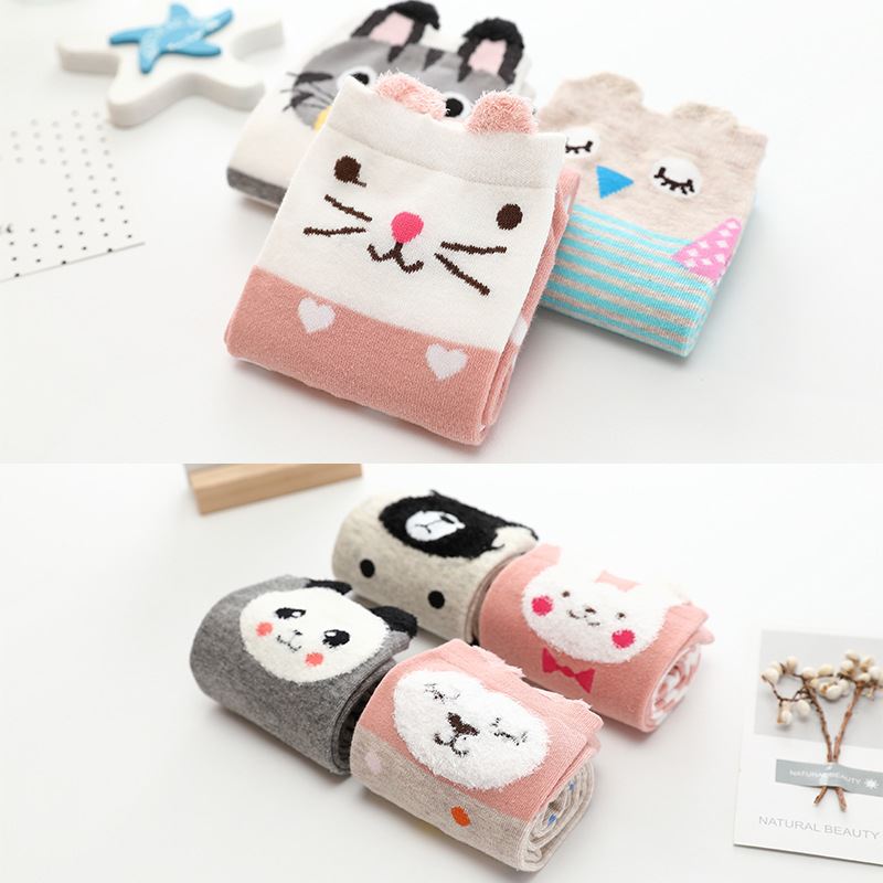 china+little girls thigh high cartoon socks kid stockings+factory