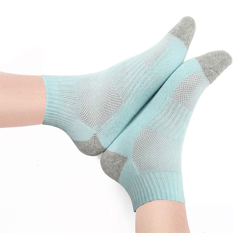 womens comfort Breath Mesh Arch Support Running Socks Ladies (4)