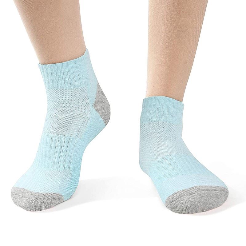 womens comfort Breath Mesh Arch Support Running Socks Ladies (8)