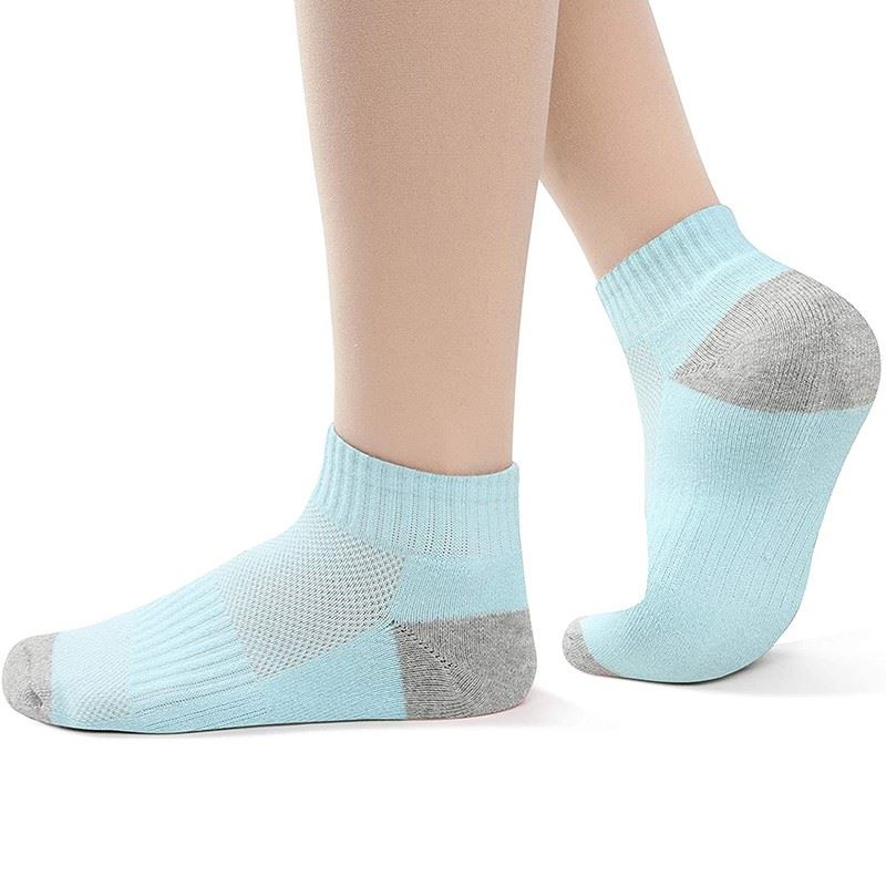 womens comfort Breath Mesh Arch Support Running Socks Ladies (7)
