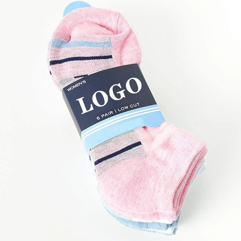 custom logo Cotton Cushioned Performance Low Cut Fashion Women Socks (5)