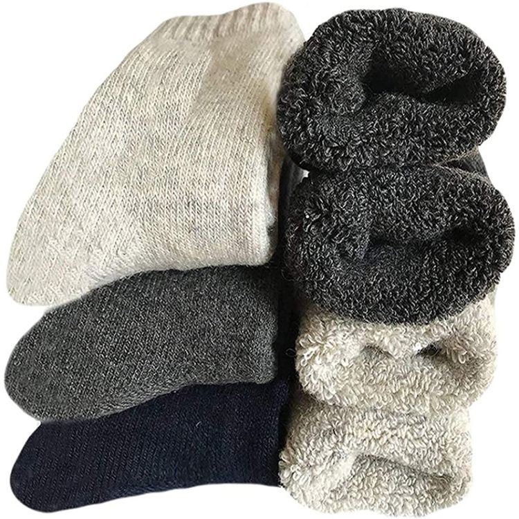 Bulk Super Soft Warm Full Terry Mens Thermal Winter Socks (4)