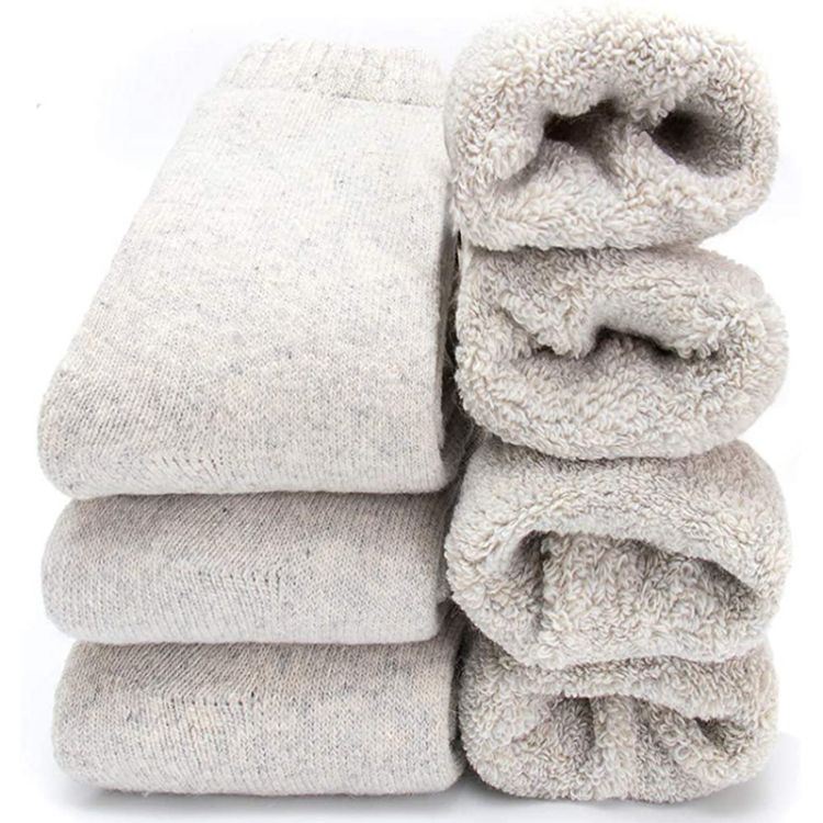 Bulk Super Soft Warm Full Terry Mens Thermal Winter Socks (5)