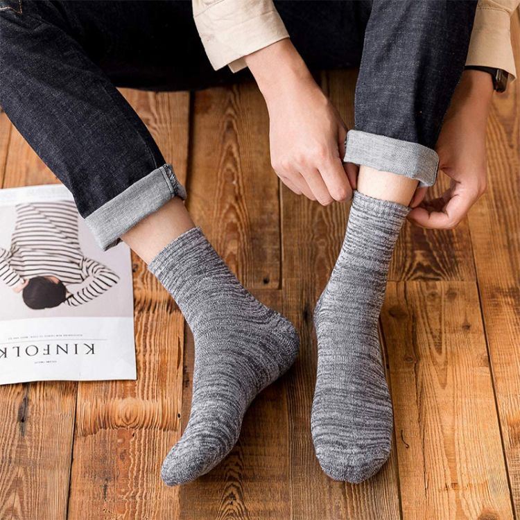 Bulk Super Soft Warm Full Terry Mens Thermal Winter Socks (8)