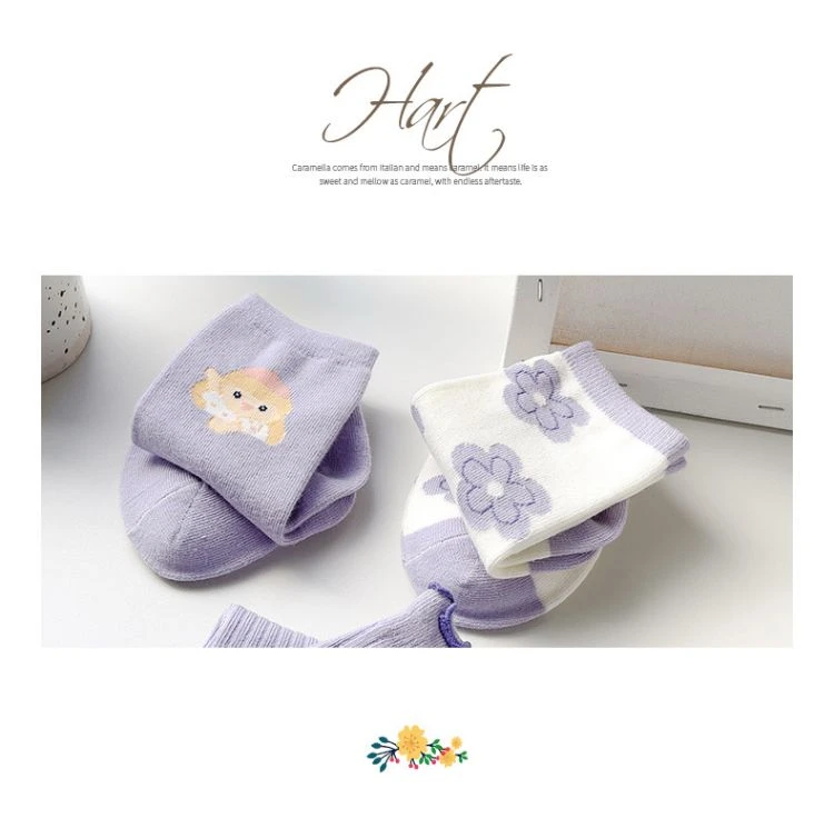 Women Cute Crew Socks Free Size