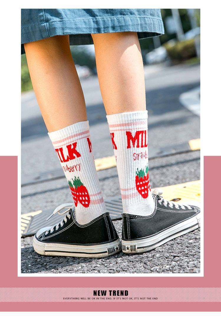 Sweet-Milk-Letter-Strawberry-Socks-For-Women_01
