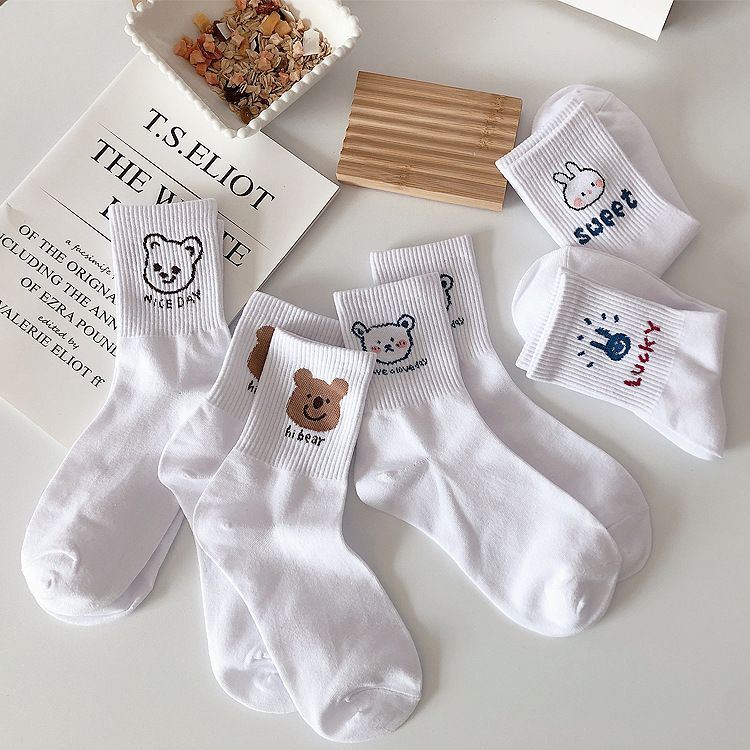 White Socks Cute Design