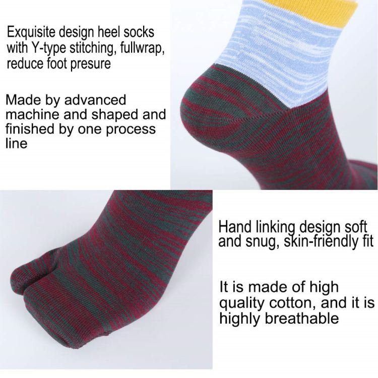 mens two toes sport socks (2)