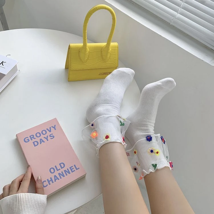 Beautiful Design Women Socks Lace
