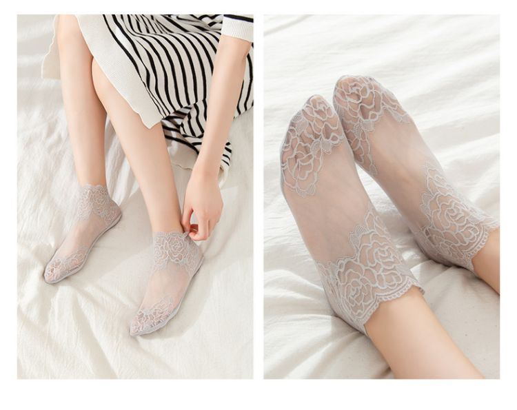 Lace Heel Socks