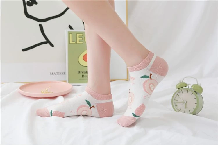 Woman Socks Fruit