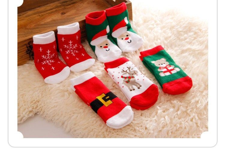 China+Boys Thick Warm Christmas Bear Socks+manufacturers