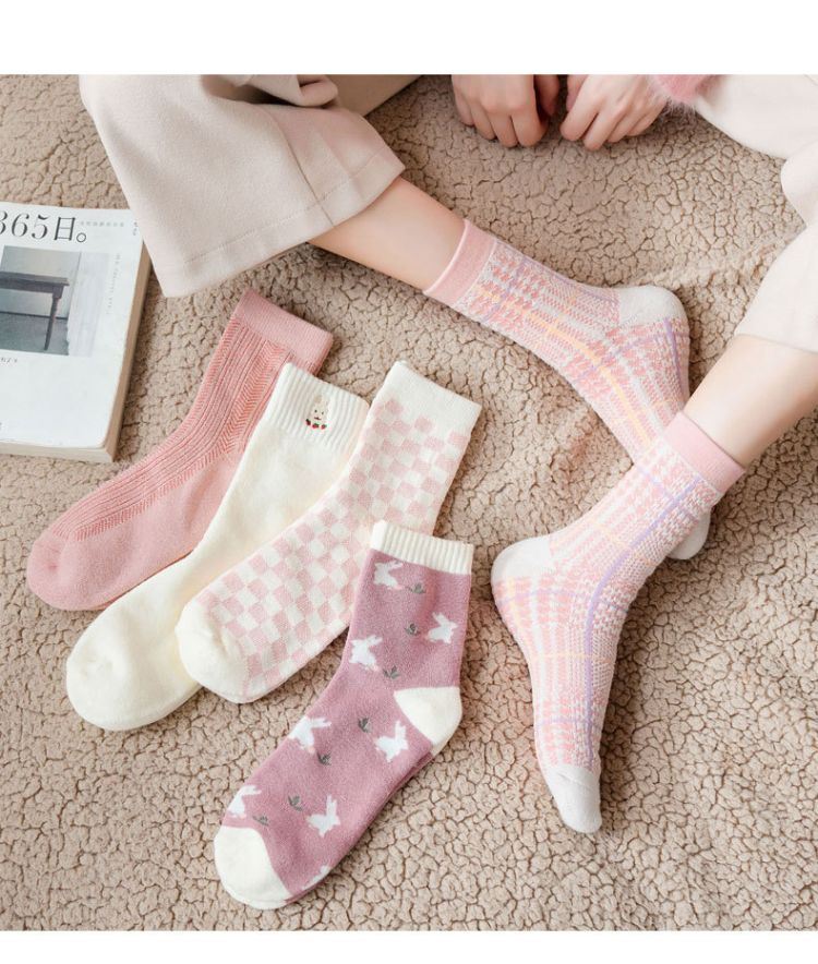 Womens Pink Socks