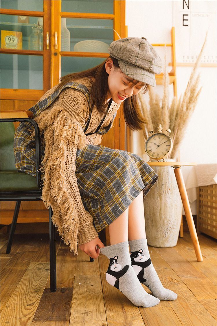 Womens Cute Cotton Socks
