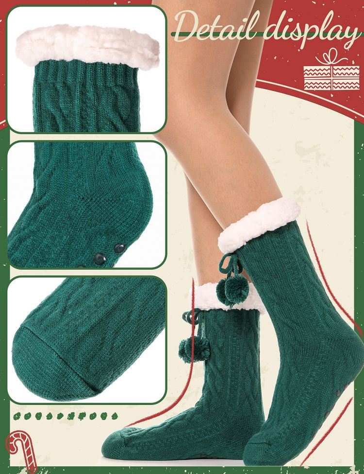 cute sherpa socks for women (2)