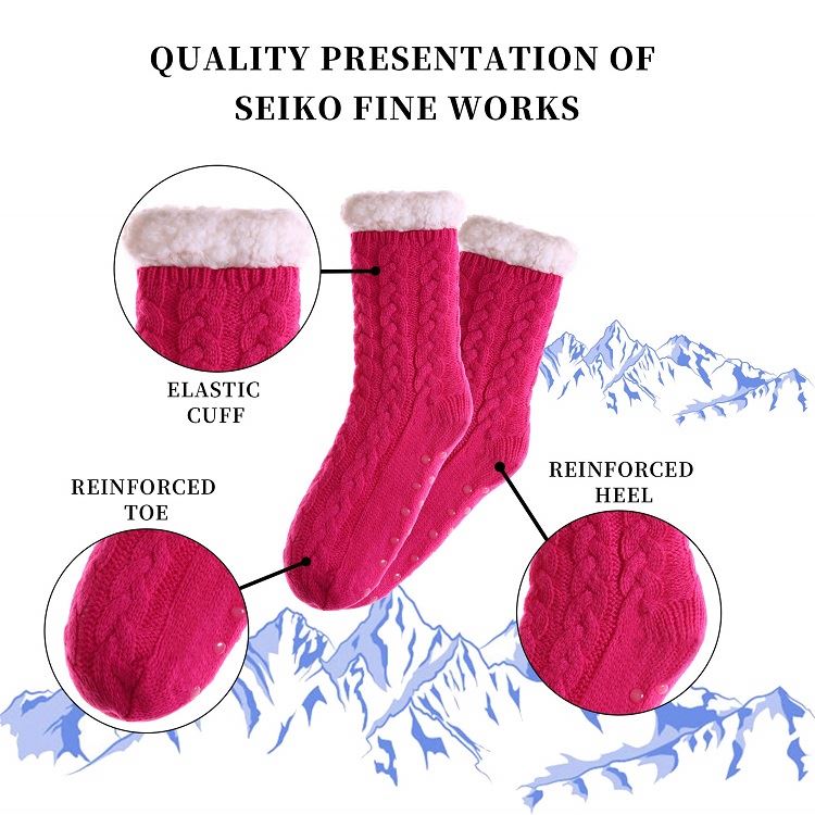 pink women sherpa socks pink women sherpa socks
