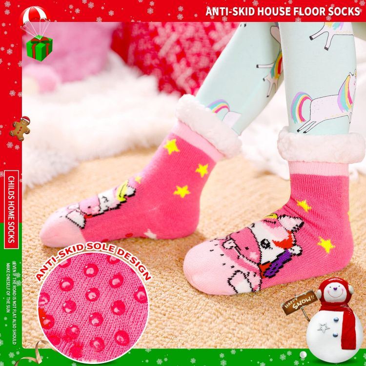 6 years kids sherpa socks (2)
