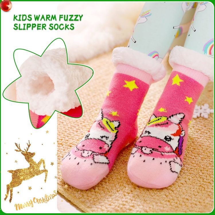 6 years kids sherpa socks (1)