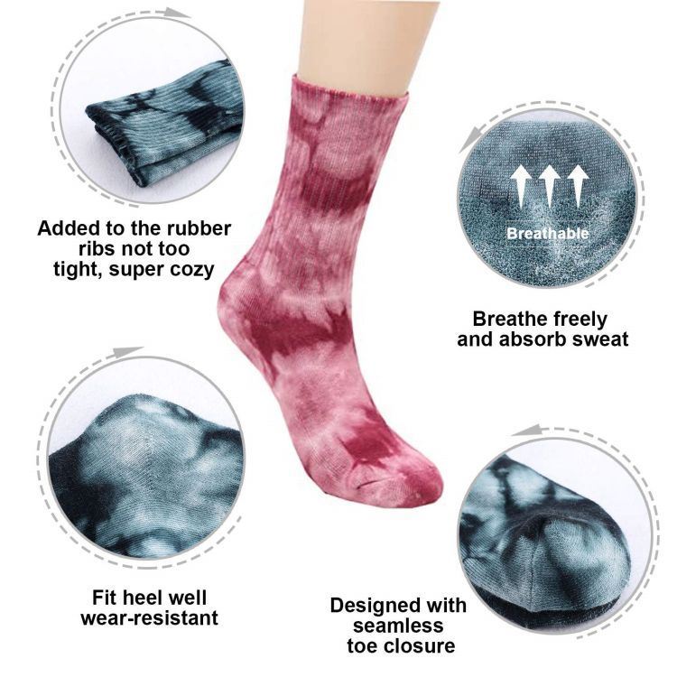 colorful women tie dye socks colorful women tie dye socks