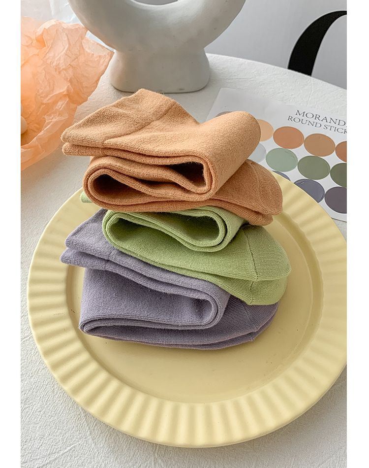 Solid Socks For Woman