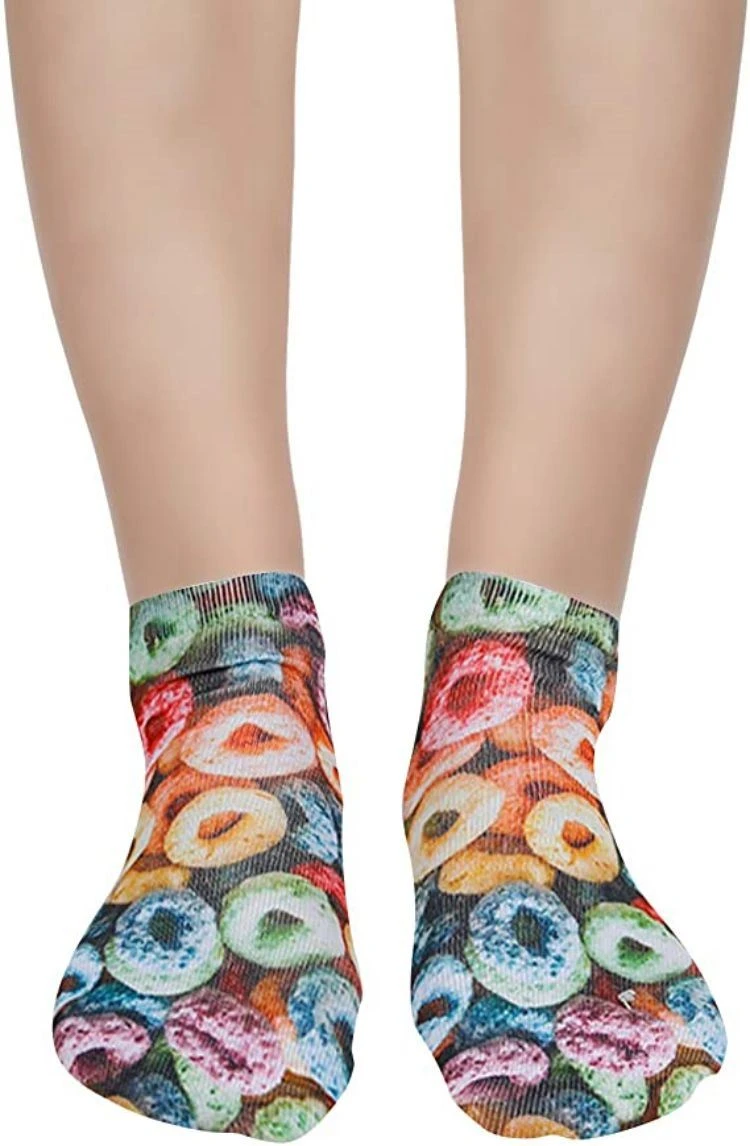 Customized icecream 3d sublimation printed socks 04