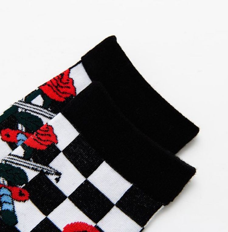 China 3D sublimation crew socks plus size manufactures 03