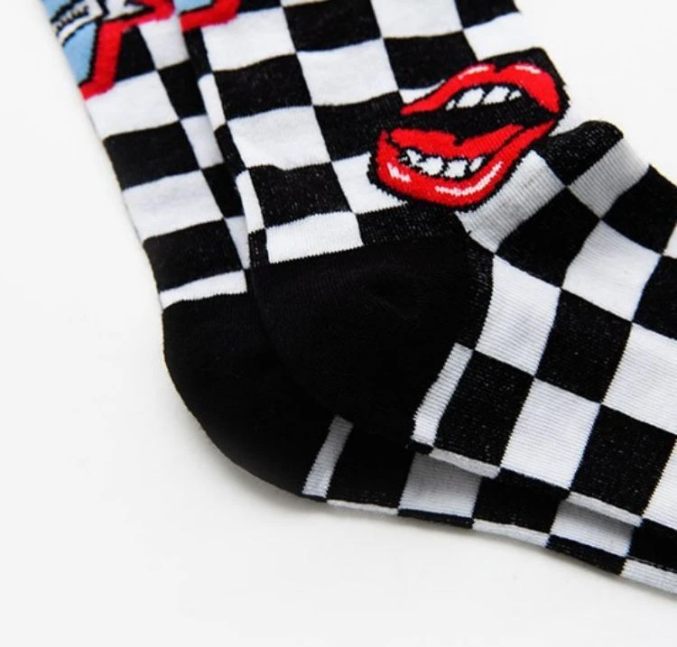 Wholesale 3D sublimation crew socks plus size 02