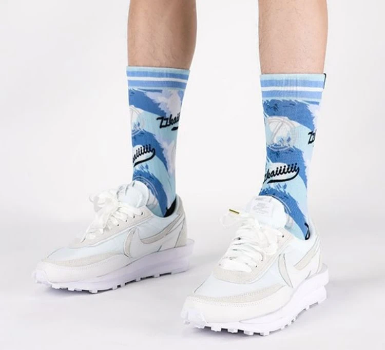 Customized 3d printed socks tube sublimation socks 04