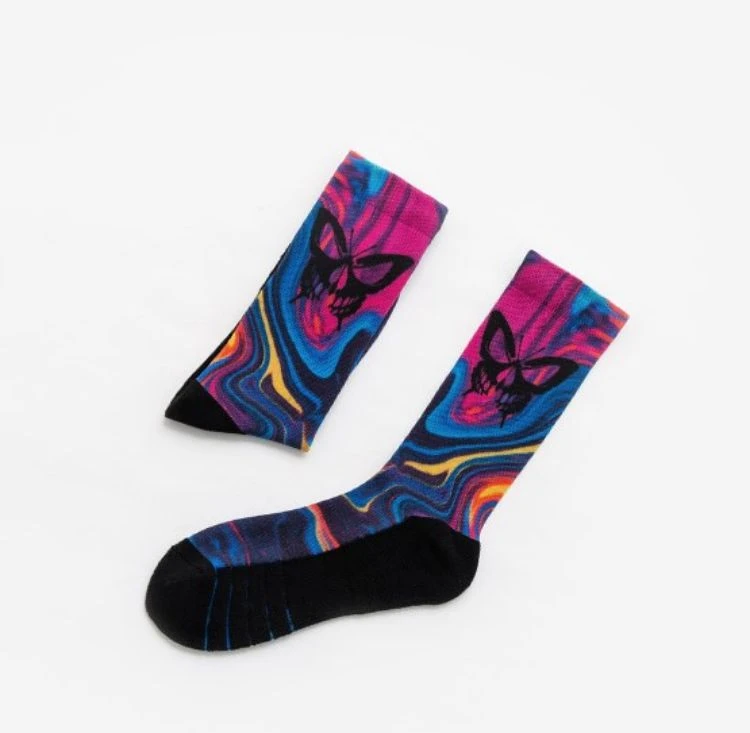 Customized custom logo printed socks tube sublimation socks 04