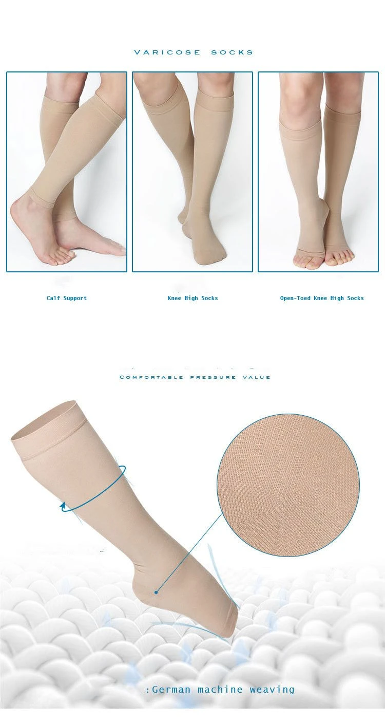 Oversized 456XL varicose vein compression socks made in China