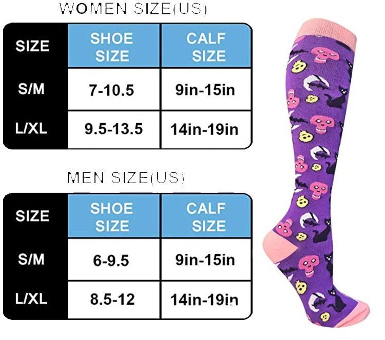 nurse athletic knee high compression socks
