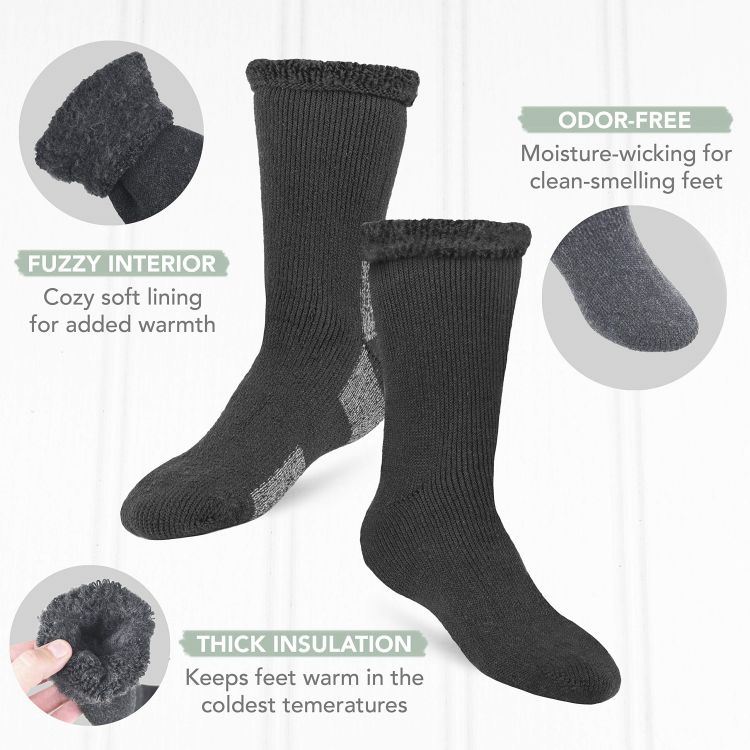 black cotton socks thermal socks (1)(1)