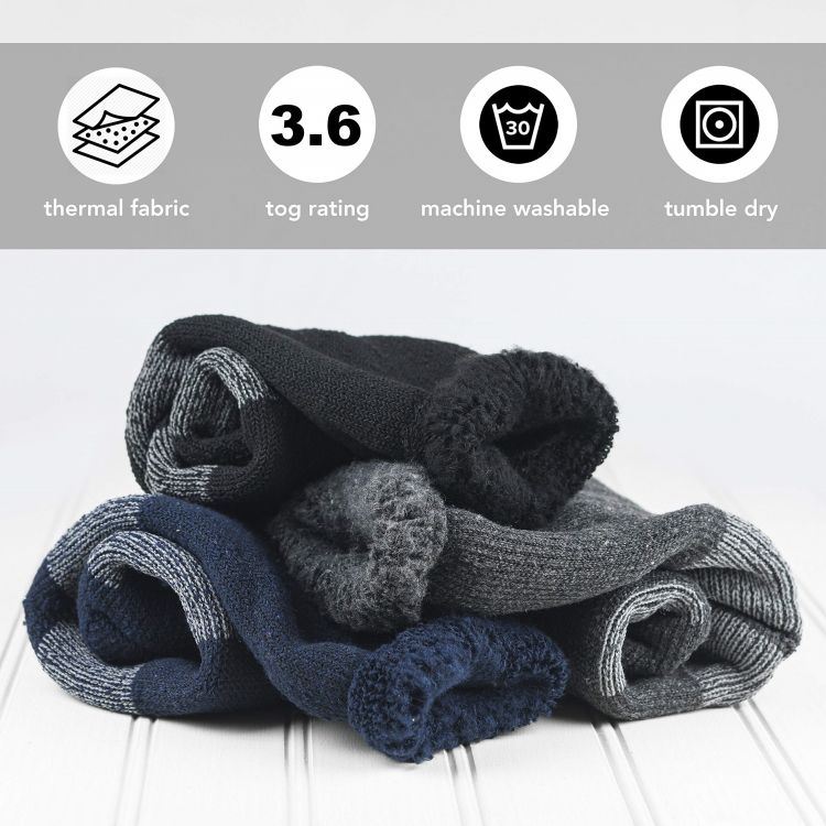 black cotton socks thermal socks (2)(1)